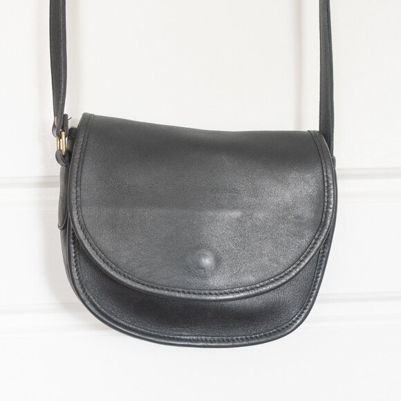 Coach Black Casey Leather Leather Mini Bag 1990s - Picture 1 of 7